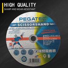 5/10 Inch (9 Inch) (230*2*22.2mm) Sharp, Wear-Resistant, Stable, Suitable For Metal And Stainless Steel - High Performance Blade, Resin Double Layer Net, Workshop Tools, Industrial Grade Quality, DIY Enthusiasts, Construction Professionals - Multicolor - View 5