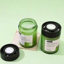 3个装200克香薰玻璃罐，车载家居空气清新剂，多种香味可选（树荫禅茶/茉莉乌龙/东方栀子花），黑色盖子，绿色圆形玻璃容器，香氛扩散器，除臭剂，放松身心，适用于客厅、卧室、汽车内饰，四季皆宜。 - 彩色 - 查看 3