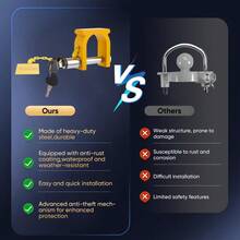 Wheel King Pin Lock Wheel Trailer Lock For 2 Inch King Pin