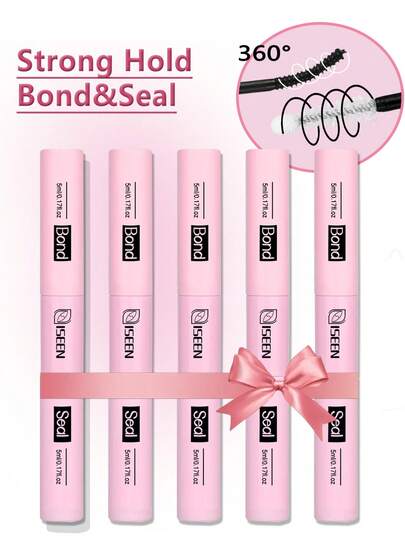 5/3/2/1pc Eyelash Bond And Seal, Remover, For DlY Lash Extensions, Soft Long Lasting Cluster Lash Glue, Lash Glue Strong Hold Lash Cluster Glue 2 In 1 Lash Bond And Seal, For Lash Clusters DIY Lash Extension Glue, DIY Eyelash Tool, All Day Wear 2 In 1 Eyelash Bond And Seal For DlY Lash Extensions, Lash Glue, Eyelash Glue