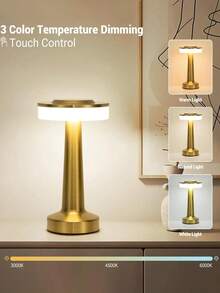 1pc Reading Light - Adjustable Warm Light, Bedside Lamp, Ambient Lighting, Bedside Lamp, Reading Light, Suitable For Bedroom, Study, Bedside Lamp, Living Room, Office, Dorm, Bar, Party, Restaurant, Camping Decoration, Father's Day, Wireless Lamp, Lighting - Multicolor - View 4