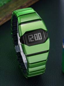 New Retro Y2K Futuristic Style Men's Wrist Watch, Best Gift For Halloween And Christmas - Ombre - View 3