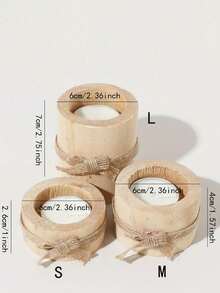 6pcs/3pcs. 1pc Creative Wooden Candle Holder Set (Candles Not Included) 2026 New Year And Valentine's Day. Perfect For Home Decor, Party Supplies Display. Perfect For All Beautiful Homes. Suitable For All Occasions. Valentine's Day Candles. Eid Gift Decoration - Mixed Fragrance - View 7