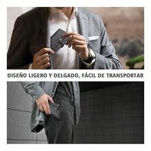 TendenciaCartera De Hombre Con Tarjetero De Aluminio Protección RfidCalidad premium - Marrón claro - Ver 9