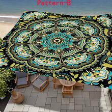 1 pieza Tela de sombrilla digital 2D con estampado, 5 estilos diferentes de patrones bohemios, con características como patrón impreso, a prueba de viento, desmontable, ligero, semioscurecedor, antipolvo y duradero - Multicolor - Ver 4