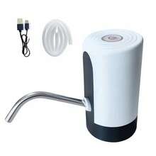 1 Set Shiny Black And White Electric Water Pump, USB Rechargeable One-Touch Electric Water Dispenser, Leak-Proof, Blue Light Display, Suitable For Home Kitchen, Living Room, Gatherings, Outdoor Camping, Practical Gift - Multicolor - View 12