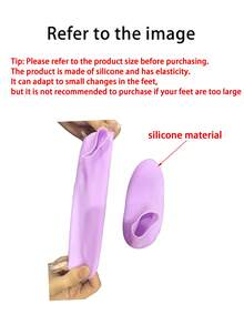 1 Pair Reusable Silicone Moisturizing Foot Care Socks, Aloe Vera Material, Effectively Prevents Cracked Feet, Removes Dead Skin, Elastic & Comfortable, Unisex, Suitable For Dry & Rough Foot Skin, Home Foot Care, Can Be Used With Lotions & Creams, Also Works As A Foot Scrub, Great Gift For Mom, Essential Travel Item. - Multicolor - View 9