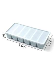 Tavă din silicon pentru cuburi de gheață cu 6 cavități - Formă din silicon pentru cuburi de gheață, 1 set potrivit pentru prepararea și congelarea diverselor sosuri și a altor preparate, poate face 6 bucăți de cuburi de gheață a câte 1/2 cană, Articole de bucătărie, Accesorii de bucătărie, Articole de uz casnic, Articole esențiale pentru uz casnic, Instrument multifuncțional, Cadou pentru familie - Multicolor - Vizualizare 13
