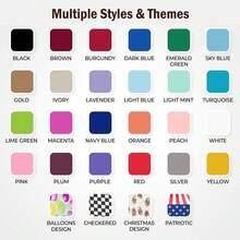Party Solids Pack Of 12 Premium Plastic Tablecloth 84 Inch Round Table Cover - Plum - Mận - Xem 7