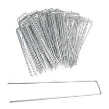 6" GALVANISED Metal Pegs - Silver - View 5