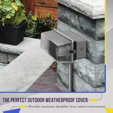 CYPNENERLITES - Carcasa extra resistente a la intemperie cubierta de salida al aire última intervensión receptáculos GFCI doble instalación uso horizontal o vertical 1 banda de 6.1 x 3.4 x 2.8 pulgadas cubierta transparente IUC1HV-DFashion - Horizontal o vertical - Ver 8