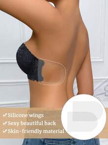 Women's Convertible Multi-Way Strapless Underwire Push Up Bra With Lace - Removable Straps, Body Shaping & Anti-Sag, Breast Enhancing - Black - View 10