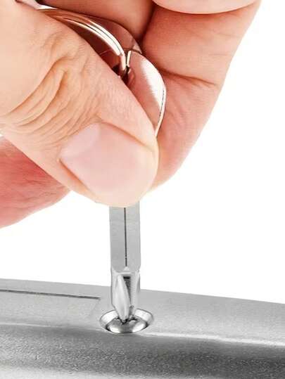 Cacciavite portatile multifunzione, portachiavi EDC da esterno con cacciavite a testa piatta e a croce