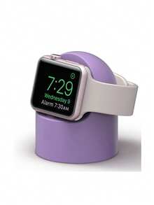 1pc Portable Wireless Fast Watch Charger Stand, Cute Silicone Desktop Holder, Compatible With Watch Charging Station Base, Fits All Watch Charger Series Ultra/SE/8/7/6/5/4/3/2/1, Bedside Mode (Charger And Band Not Included) - Multicolor - View 12