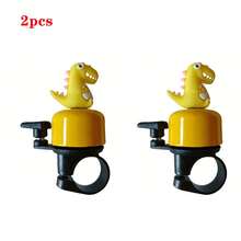 جرس دراجة بشكل ديناصور، صوت عالي 120 ديسيبل، جرس معدني متين - تأثير صوت الزئير للدراجات الجبلية والطرق، إكسسوار دراجة خارجي ممتع - متعدد الألوان - مشاهدة 20