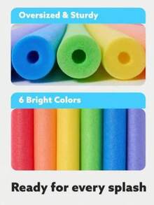 2支/4支装工艺泡沫管 - 适用于课堂教学、DIY手工制作 - 是家庭生日派对的理想之选。可用于游泳池扶手保护、游泳池训练器材配件、水上运动工具，用途广泛，经久耐用，也是家庭健身配件，适合家庭健身用户。冬季可用于管道、喷淋器和热水管道的防冻保护。