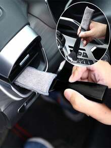 2-In-1 Easy To Use Car Cleaning Brush, Scratch-Free Bristles, Suitable For Cleaning Vents And Crevices, Essential Car Detailing Tool