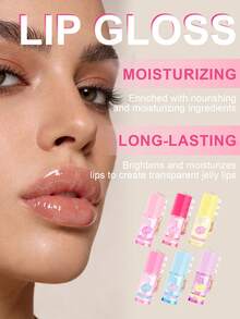 USHAS 透明唇油，配有高跟鞋吊坠，保湿滋润，持久滋养，可搭配唇膏和唇彩使用，打造镜面般光泽，宽刷头方便涂抹。 - #02 - 查看 4