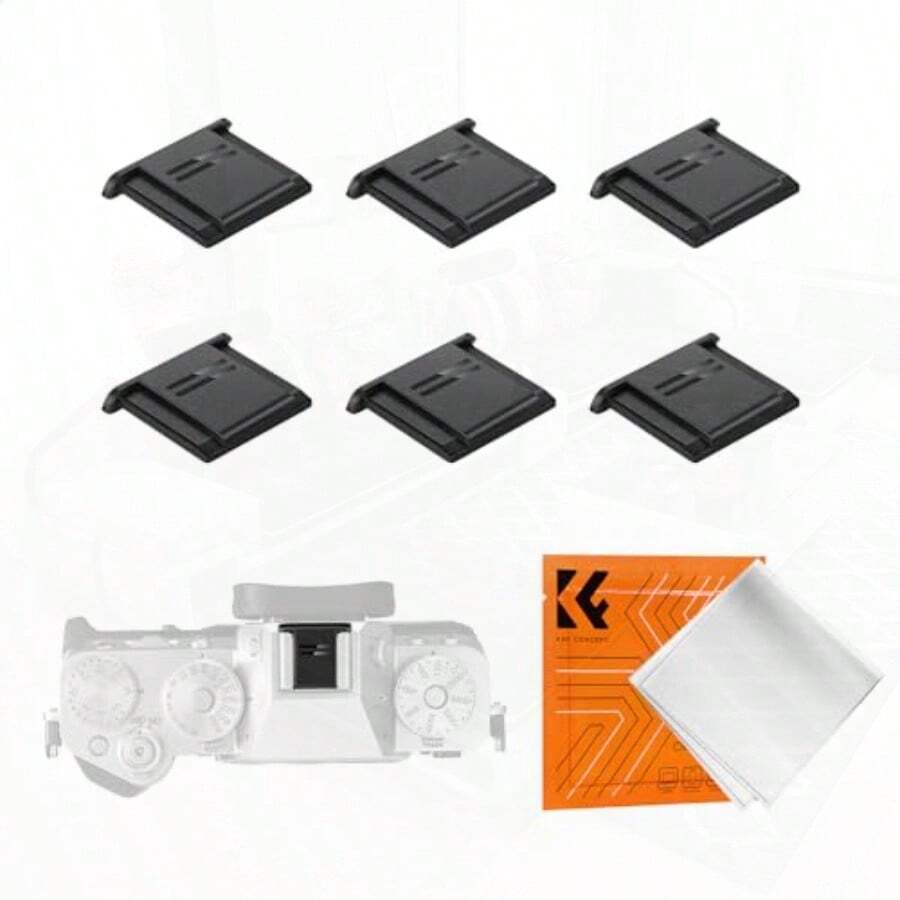 KandF  Hot Shoe Cover 6-Pack Universal Camera Hot Shoes Cap For Canon Nikon  DSLR SLR Mirrorless Camera ABS Hot Shoe Protector - như hình - Xem 1