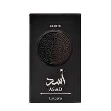 Lattafa Asad Elixir Eau De Parfum 100ml/3.4oz, Arabian Perfume For Men, Intense Middle Eastern Fragrance, Warm Spicy & Woody Scent, Long Lasting Viral Masculine Cologne, Premium Black Gold Bottle, Luxury Gift For Him - Asad Elixir - 查看 3
