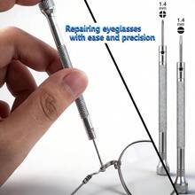 Eyeglass Repair Kit With Precision Screwdriver Tweezers Cleaning Cloth And Assorted Screws For Eyewear Compact Portable Mini Repair Set - 1 - View 5