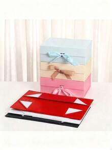 Holds Both Small And Large Items Exquisite With Ribbon Clamshell Bow Thickened Surprise Gift Box For Gift Birthday Party Valentine's Wedding Engagement Party