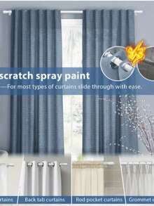 1pc Black Curtain Rod Set With Brackets, Adjustable Length, Metal Curtain Rod Set, Includes Easy Installation Brackets, Modern Minimalist Decor Style, Matte Black Design, Suitable For Sheer Curtains/Shower Curtains - Multicolor - View 2