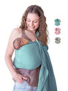 LELE LON Ergonomic Double-Loop Baby Bib With Adjustable Shoulder Straps, Newborn Feeding Cover, Drool Bib To Enhance Baby's Comfort; Double-Loop Baby Carrier, Newborn Front & Back Carrier, Convenient For Outdoor Carrying; Baby Carrier Hanging Bag