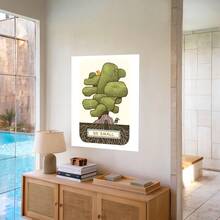 Framed 1pc Tree & Birds With "BE SMALL" Canvas Wall Art - Minimalist Healing Themed Print, Stylish Home Decor, Ready-To-Hang For Bedroom & Leisure Space - Framed - 查看 5