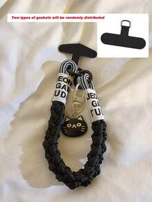 1pc Cute Beige Bear Head, Star, Cat, Fish Pendant Keychain, Suitable For Phone Case, Car Keys, Accessories - Multicolor - View 14