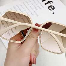 1件 女士时尚优雅高端眼镜 - 米色 - 查看 2