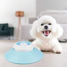 宠物清洁舌头刮舔垫玩具，Sniffy 防倾倒自娱自乐零食，旋转慢食洁牙咀嚼猫狗玩具 - 多色 - 查看 10