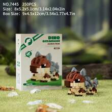 Cute Mini Dinosaur DIY Building Blocks Assembly Gift Set - Multicolor - View 21