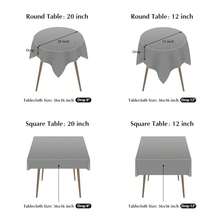 Small Square Tablecloth 36 X 36 Inch Washable Polyester Table Cloth Solid Pink Heavy Duty Fabric Coffee Table Cover For Dining Home Kitchen Party Wedding,Pink36inchx36inchSquare - Pink36inchx36inchSquare - View 4