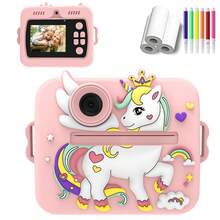 4800万像素即时照片/视频打印机玩具，即时照片打印，附赠3卷打印纸，多功能照片/视频打印机，儿童生日礼物、圣诞节/新年礼物、返校礼物 - X7D - 查看 15