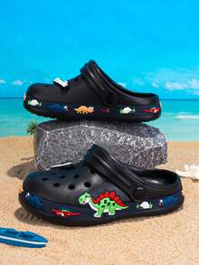 1双男童/儿童恐龙图案透气轻便休闲凉鞋，柔软舒适，适合日常穿着、花园、海滩、春夏穿着。 - 彩色 - 查看 7
