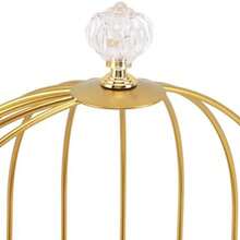 Asixxsix Jaula de pjaros Organizador de Maquillaje, de Hierro de Oro cosmticos Estante de exhibicin de Ahorro de Espacio de la Magdalena de pie Esencia locin Estante para el bao (una - una sola capa - Ver 10