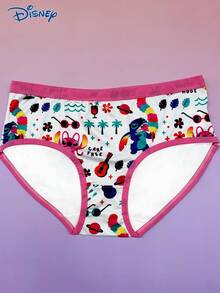 Disney 5条装迪士尼IP授权史迪奇和安琪系列印花女士内裤，性感印花三角裤，低腰内裤 - 彩色 - 查看 6