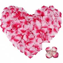1008pcs/Bag Artificial Rose Petals, Artificial Rose Petals For Wedding, Fake Rose Petals, Wedding Proposal Valentine's Day Supplies - Multicolor - View 16