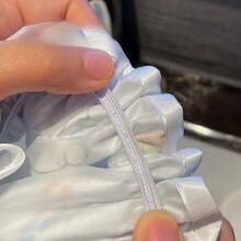 1pc Hello Kitty Cute Shower Cap, Kawaii Cartoon Print Waterproof Shower Cap With Ruffle Design, Adorable Hair Care Accessory, Suitable For Women - Perfect Christmas/Birthday Gift For Girls And Sanrio Fans - Multicolor - View 7