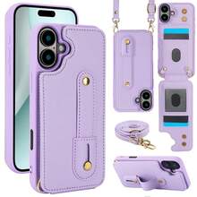 OUKNOEO 时尚斜挎包及仿皮手机壳,兼容 17 Air、16e、15、14、13、12、11 Pro、XS Max、7、8 Plus、XR、SE、S26、S25 Edge、S24、S23、S22 Ultra Plus、A13、A14、A15、A16、A35、A36、A53、A54、A55、A37、A57、A56、Z Fold 7、FE 6、5、4 - 淡紫色 - 查看 16