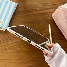 简约亚克力纯色单层保护壳，兼容苹果 iPad 2025 Air 6（不带 Pencil 插槽），5 保护套，2022 第十代 9 可爱 8 卡通 10.2 平板电脑 Pro 11 透明亚克力 Air 4 全包防弯折保护壳 - 彩色 - 查看 11