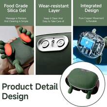 Massager Master N7 Portable Massager - 3 Modes And 2 Temperature Settings, Suitable For Neck, Shoulder, Back And Leg, Cordless, Plastic Material, Suitable For Office/Workplace, Also Suitable For Elderly - Multicolor - View 11