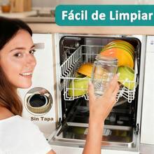 CYPNSet de 6 Frascos de Vidrio Graduada 17 Oz Tarros de Vidrio con Tapa de Bambú Hermética Recipientes de Avena Boca Ancha Recipientes para Cafe y Azucar Oats Ensalada Yogur Mermelada Tuerca 17ozFashion - 222561442 - Ver 5