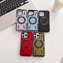 360° Rotating Military-Grade Shockproof Phone Case + Holder Series, High-Quality Craftsmanship, Compatible With IPhone 16 Pro Max, 11/12/13/14/15 Pro Max, A24, S21/S22/S23/S24+, S20 FE - Red - View 4