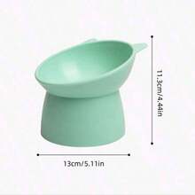 1pc Pet Feeding Bowl With Inclined Rim For Neck Protection, Large Diameter Dog/Cat Food/Water Bowl Made Of PP Material, Anti-Spill Feeding Dish - 350ml - View 7