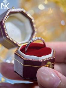 SYMFNY 1pc 925 Sterling Silver Fashionable Geometric Wave Adjustable Ring, Suitable For Women's Daily Wear Jewelry