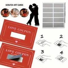 30-Piece Set Creative DIY Scratch-Off Cards & Stickers – Surprise Gift Cards Ideal For Birthday Presents Anniversary Surprises Valentine's Romantic Moments Couple Daily Interaction Party Favors To Add Sweetness To Special Occasions & Create Heartwarming Surprises For Loved Ones - Multicolor - View 11