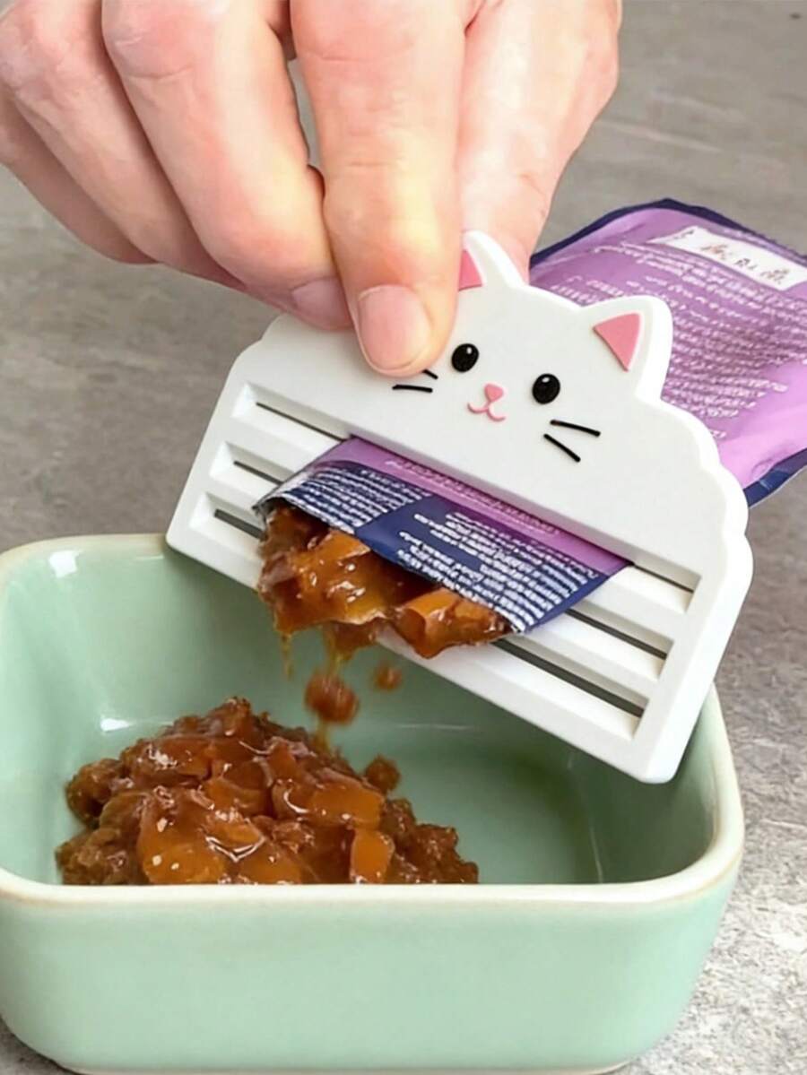 Exprimidor de comida para gatos - Exprime eficientemente la comida para gatos, maximiza el uso del alimento restante, asegura. Para los propietarios de gatos que valoran la alimentación limpia y la operación conveniente, este exprimidor es la opción perfecta. Se ajusta a diferentes bolsas de comida para gatos, es fácil de limpiar y mantiene la higiene en todo momento. - Multicolor - Ver 1