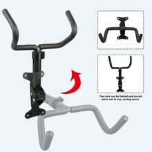 Piorlado Bike Wall Mount - Adjustable Distance For Bike Storage Wall - MTB, Road Bike, E-Bike Compatible - Space Saving Bike Rack Black - Black - View 6